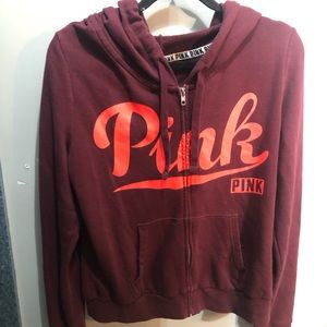 Victoria’s Secret Pink zip front hoodie